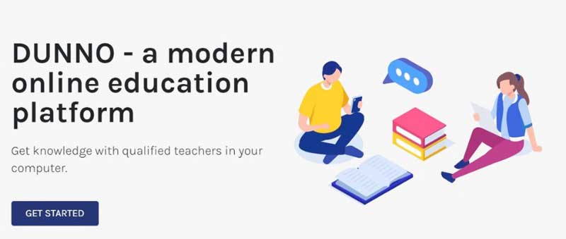DUNNO - a modern online education platform
