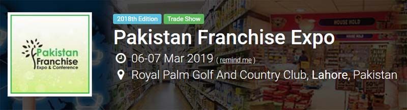 The upcoming Franchise Expo in Pakistan