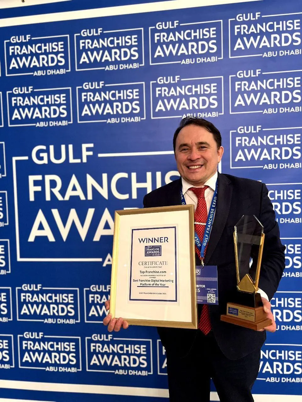 The winner of the Best Franchise Digital Marketing Platform of the