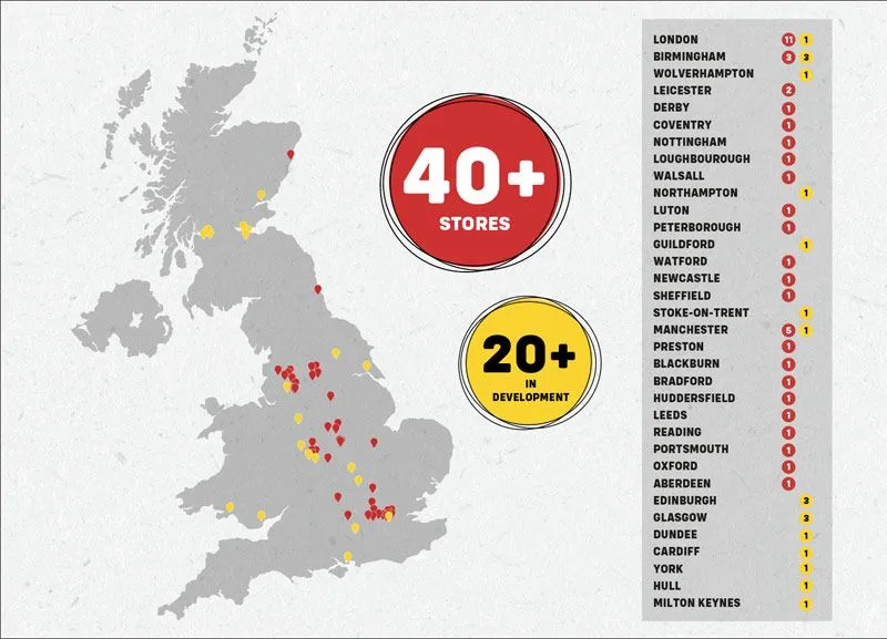 Oodles Franchise - locations