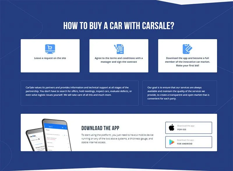 CarSale franchise investment