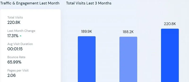Topfranchise.com - growing traffic