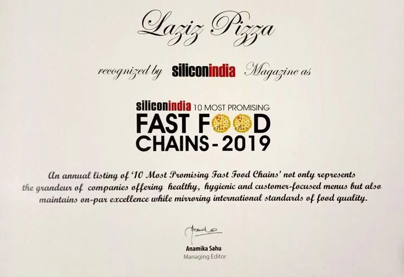 Laziz Pizza franchise cost Laziz Pizza franchise cost