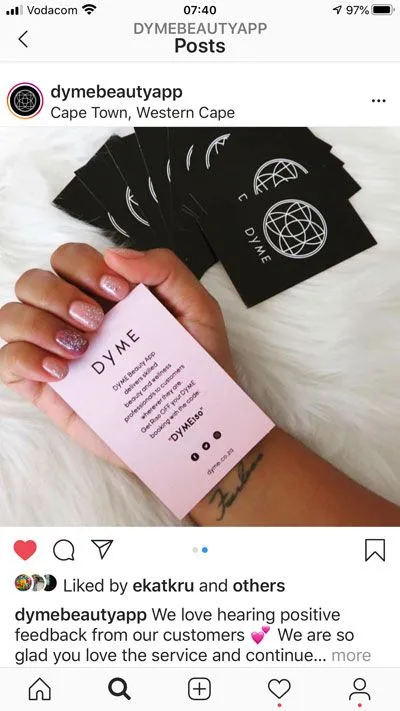 DYME beauty app franchise investment DYME beauty app franchise investment