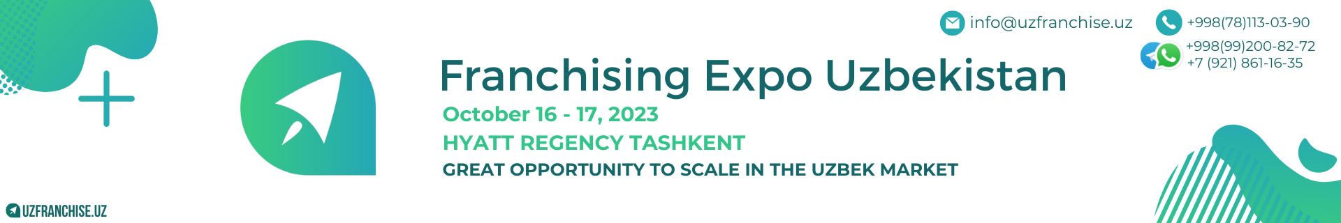 Franchising Expo Uzbekistan 16-17 Aug, 2023
