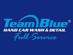 Team Blue Hand Car Wash logo