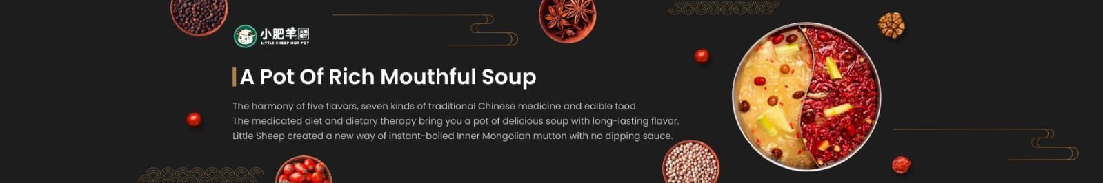 A pot of rich mouthful Soup (Food franchises)