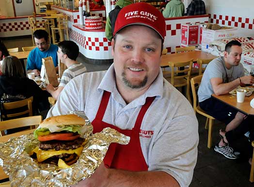 Five Guys franchise for sale