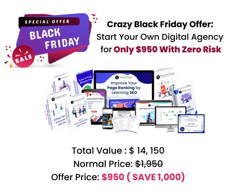 Crazy Black Friday Offer from Tenacious
