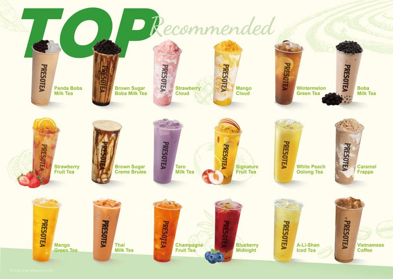 PRESOTEA franchise - Top Drinks PRESOTEA franchise - Top Drinks