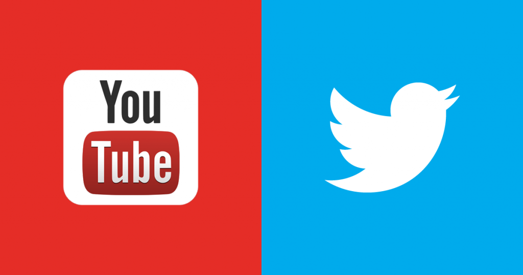 YouTube and Twitter