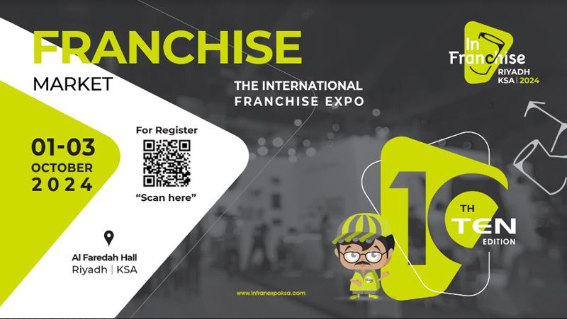 Topfranchise.com invites you to the 10th International Franchise Exhibition in Riyadh, October 1-3, 2024