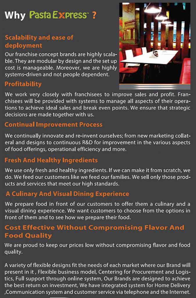 Pasta Express Group - How to Start a Franchise Business
