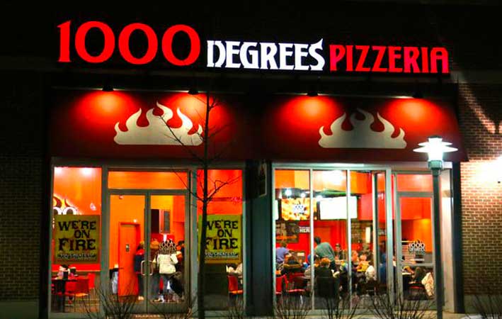 1000 the Degrees Pizza franchise
