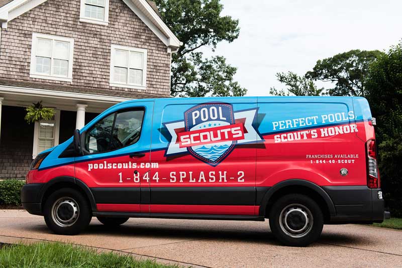 POOL SCOUTS - service vehicle