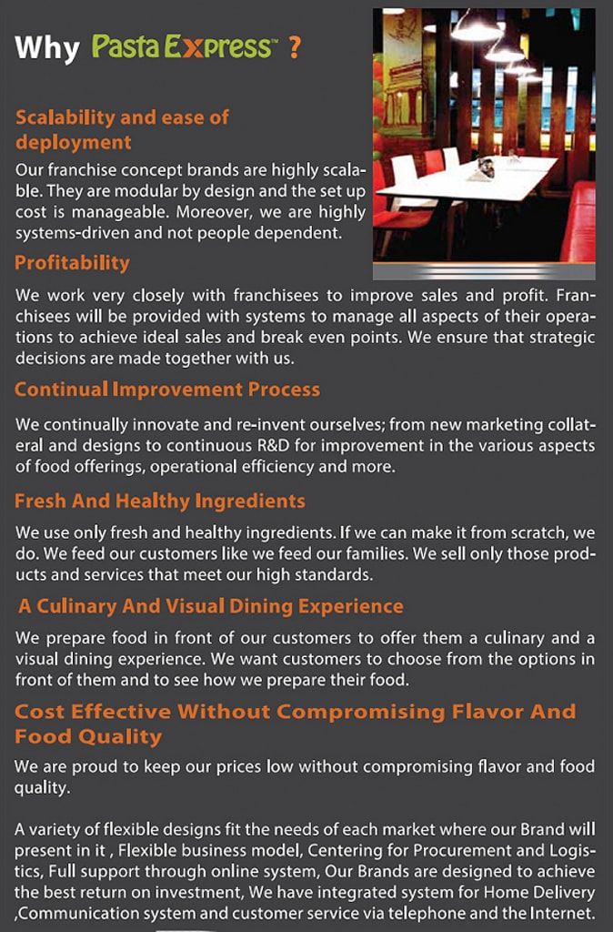 Pasta Express Group - How to Start a Franchise Business Pasta Express Group - How to Start a Franchise Business