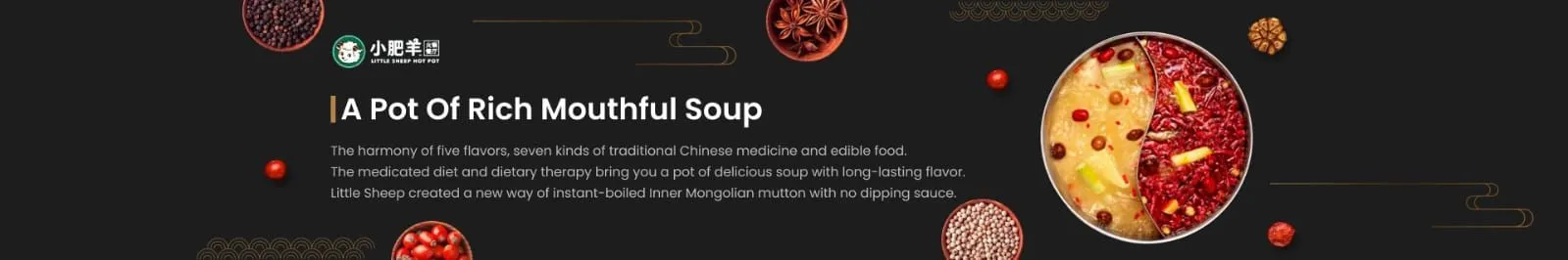 A pot of rich mouthful Soup